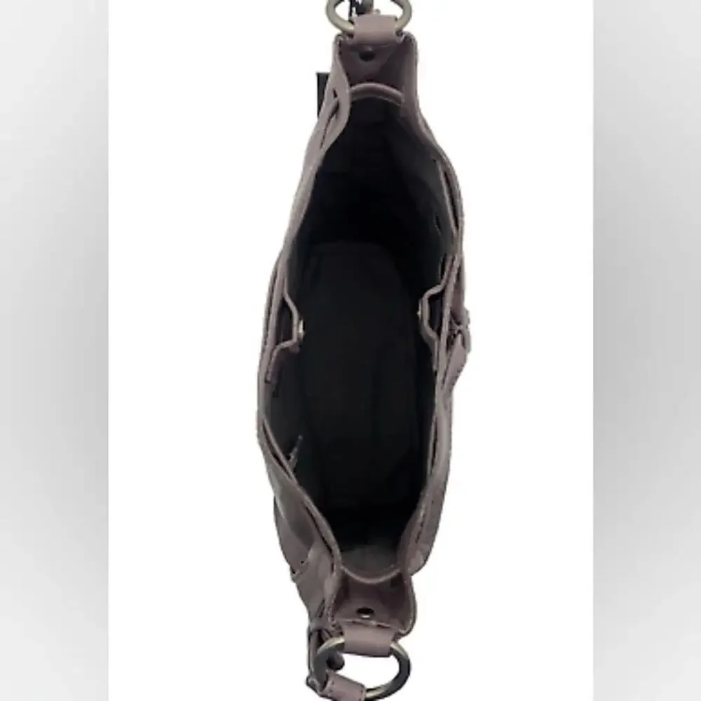 FRYE‎ MELISSA LEATHER DRAWSTRING HOBO BAG PURSE NEW AMETHYST